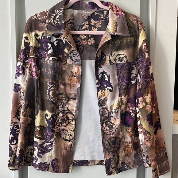 Gaultier-style chic boho button jacket (M) - Picture 2 of 3